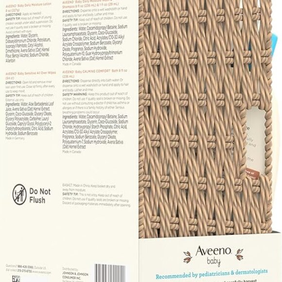 Baby Welcome Little One Gift Basket, Baby Skincare Set with Nourishing Body Wash - Picture 4 of 4